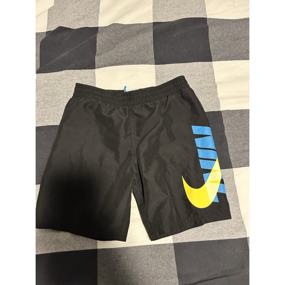 Nike Kids Boys Swim Shorts Size Small Black